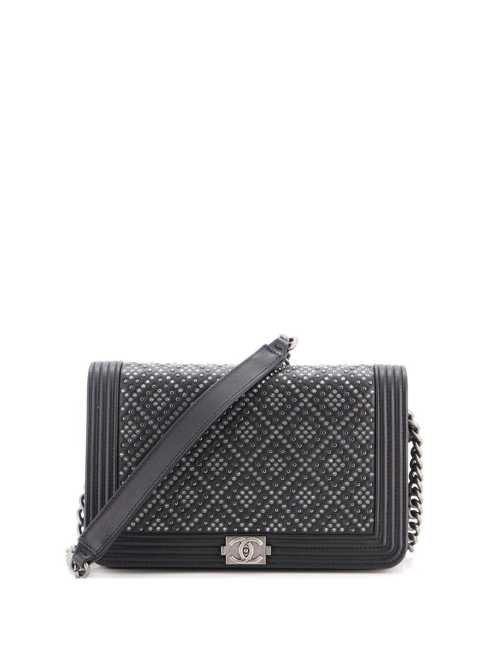 Chanel Boy Wallet On Chain Crystal #327321C30B